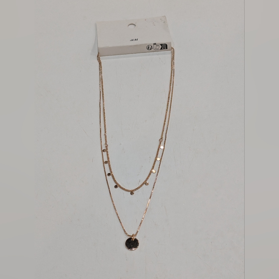 H&M Gold Layered Necklace Brand New